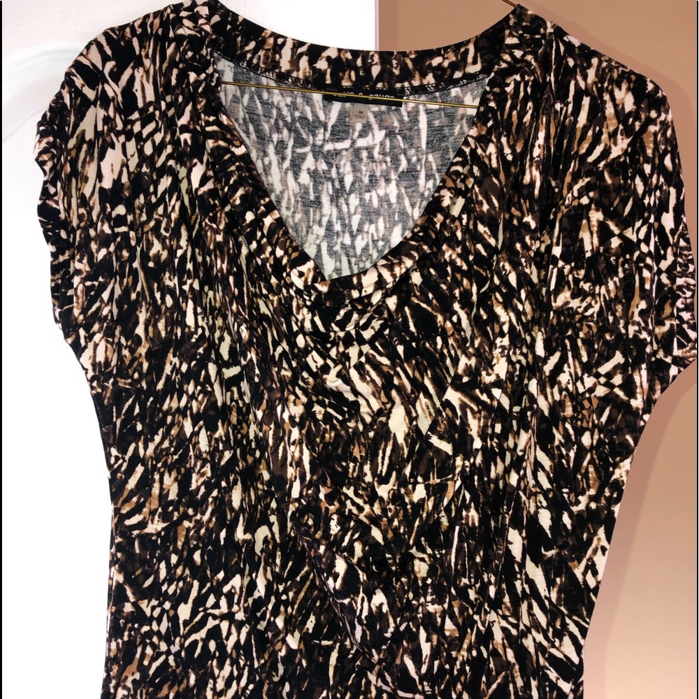 Cable and gauge Cap Sleeved top